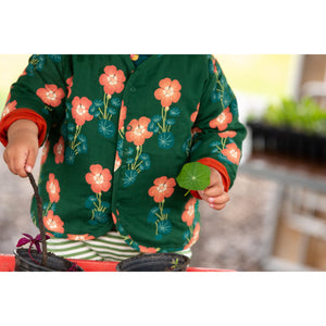 Orange Blooms Reversible Spring Jacket-Little Green Radicals-Modern Rascals