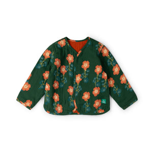 Orange Blooms Reversible Spring Jacket-Little Green Radicals-Modern Rascals