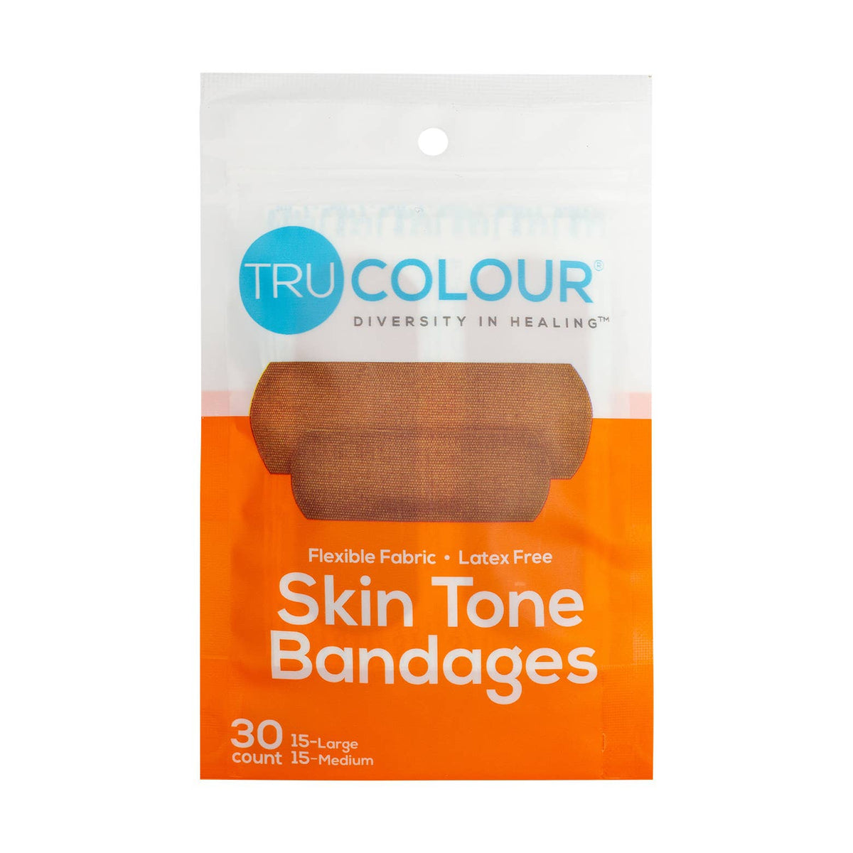 Orange Case Bandages - Moderate to Dark Brown Skin-Tru-Colour-Modern Rascals
