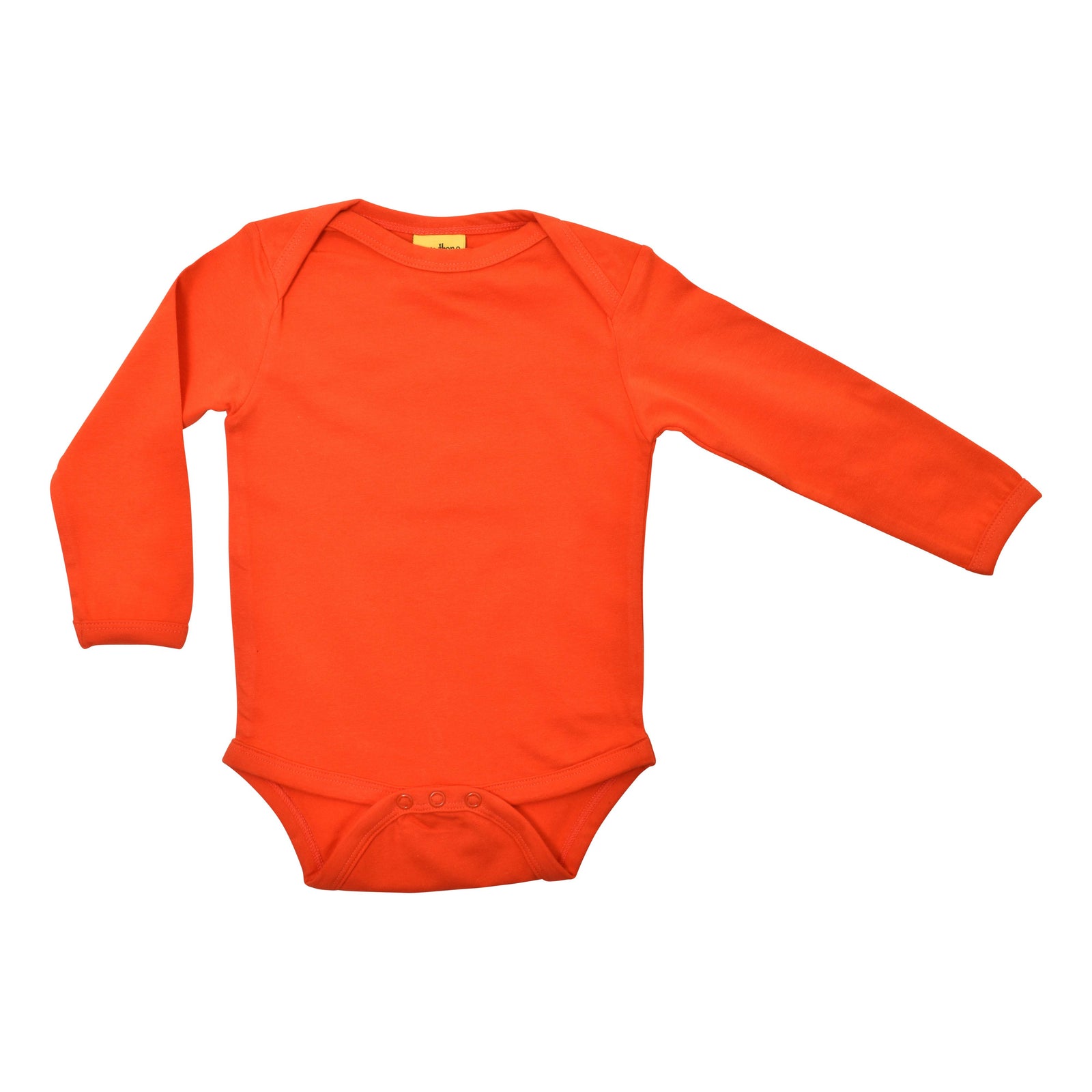 Orange Com Long Sleeve Onesie (these look RED in person)-More Than A Fling-Modern Rascals