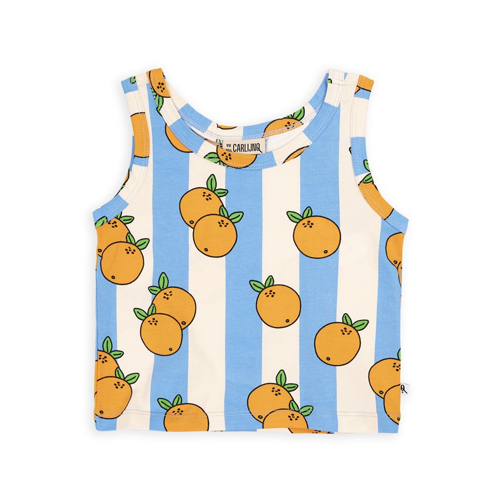 Orange Loose Fit Tank Top - 1 Left Size 12-14 years-CARLIJNQ-Modern Rascals