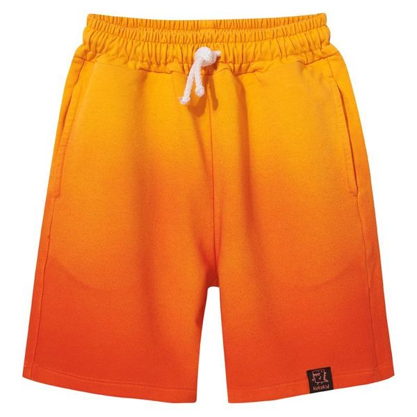 Orange Ombre Pocket Shorts-KuKuKid-Modern Rascals