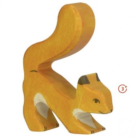 Orange Squirrel Standing-Holztiger-Modern Rascals