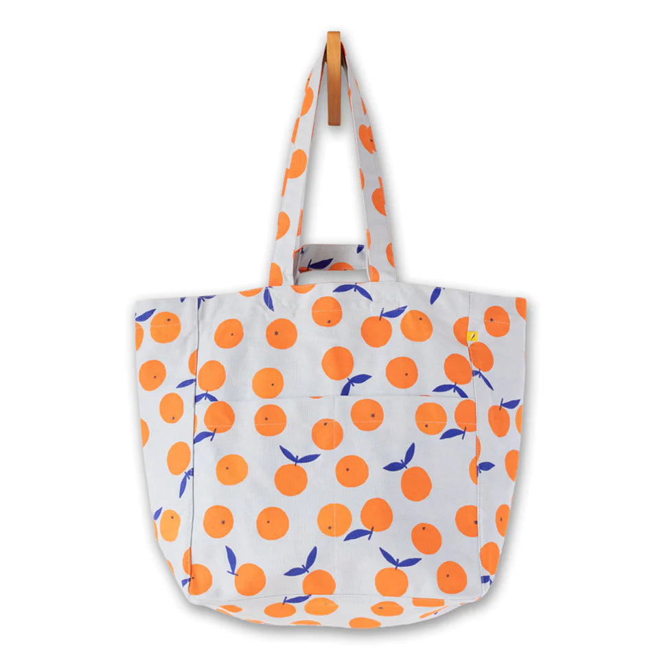 Oranges Box Tote Bag-Fluf-Modern Rascals