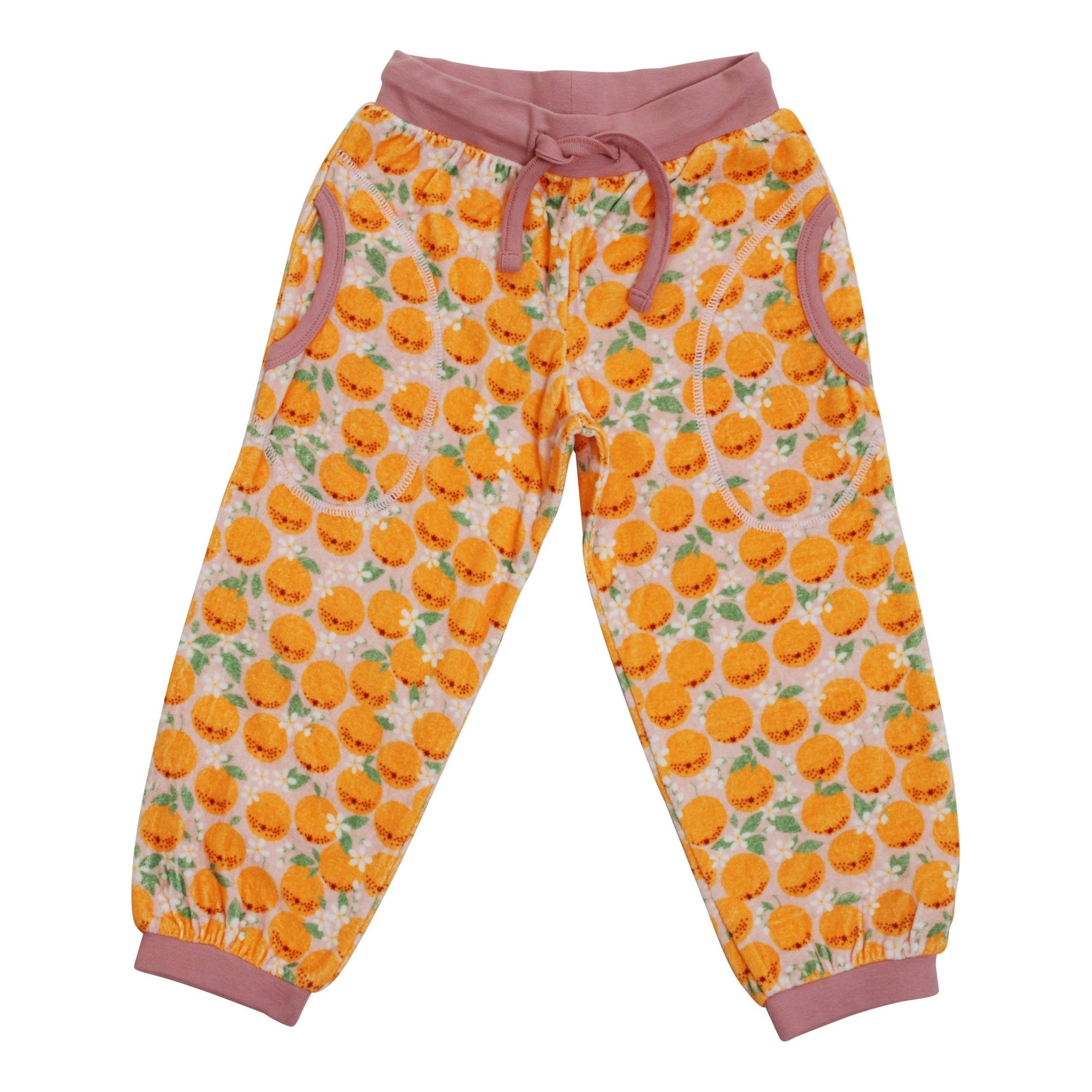 Oranges - Pink Velour Pants - 2 Left Size 2-4 & 10-12 years-Duns Sweden-Modern Rascals