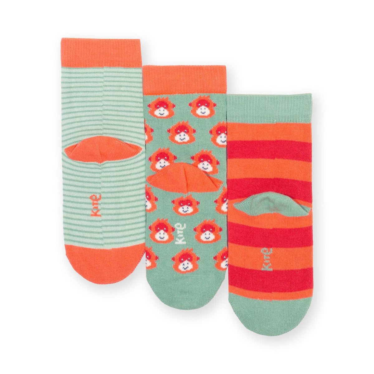 Orangutan Socks - 3 Pack-Kite-Modern Rascals