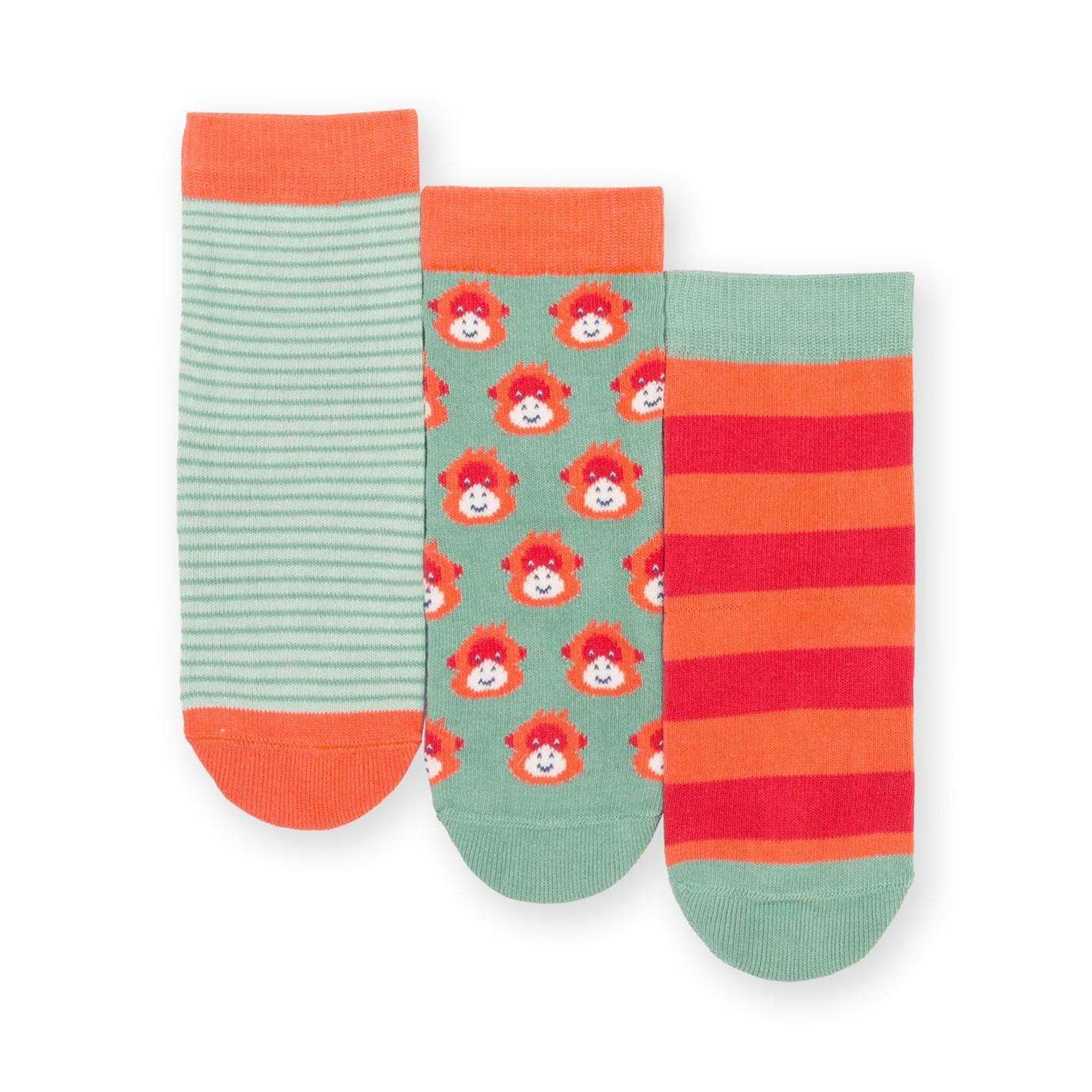 Orangutan Socks - 3 Pack-Kite-Modern Rascals