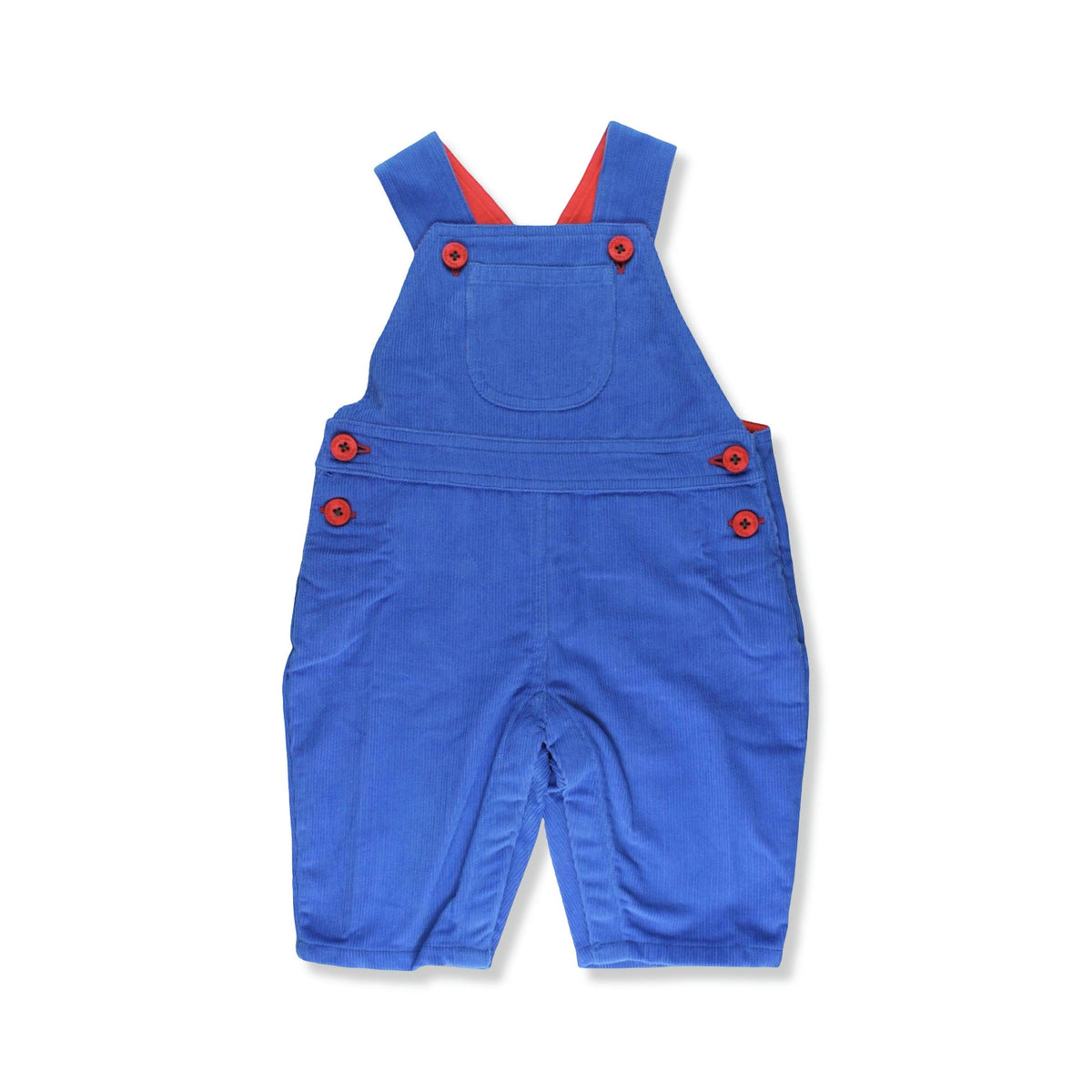 Organic Blue Corduroy Dungarees-Toby Tiger-Modern Rascals