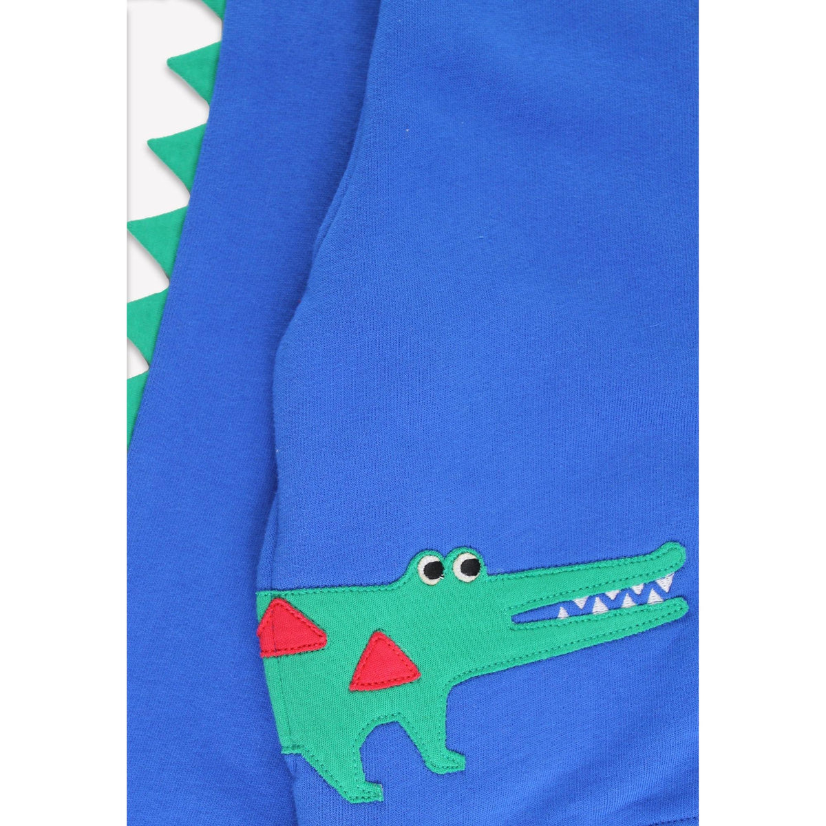 Organic Crocodile Applique Hoodie - 2 Left Size 4-5 & 6-7 years-Toby Tiger-Modern Rascals