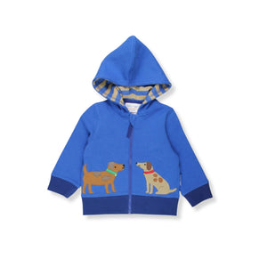 Organic Dog Applique Hoodie-Toby Tiger-Modern Rascals