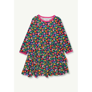 Organic Flower Print Long Sleeved Skater Dress-Toby Tiger-Modern Rascals