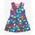 Organic Fruit Print Sleeveless Summer Dress - 1 Left Size 2-3 years-Toby Tiger-Modern Rascals