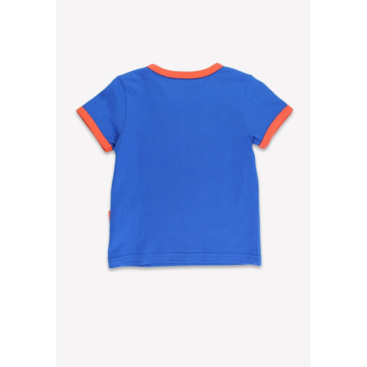 Organic Lion Head Applique Short Sleeve Shirt-Toby Tiger-Modern Rascals