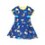 Organic Puffin Print Short Sleeve Skater Dress - 1 Left Size 2-3 years-Toby Tiger-Modern Rascals