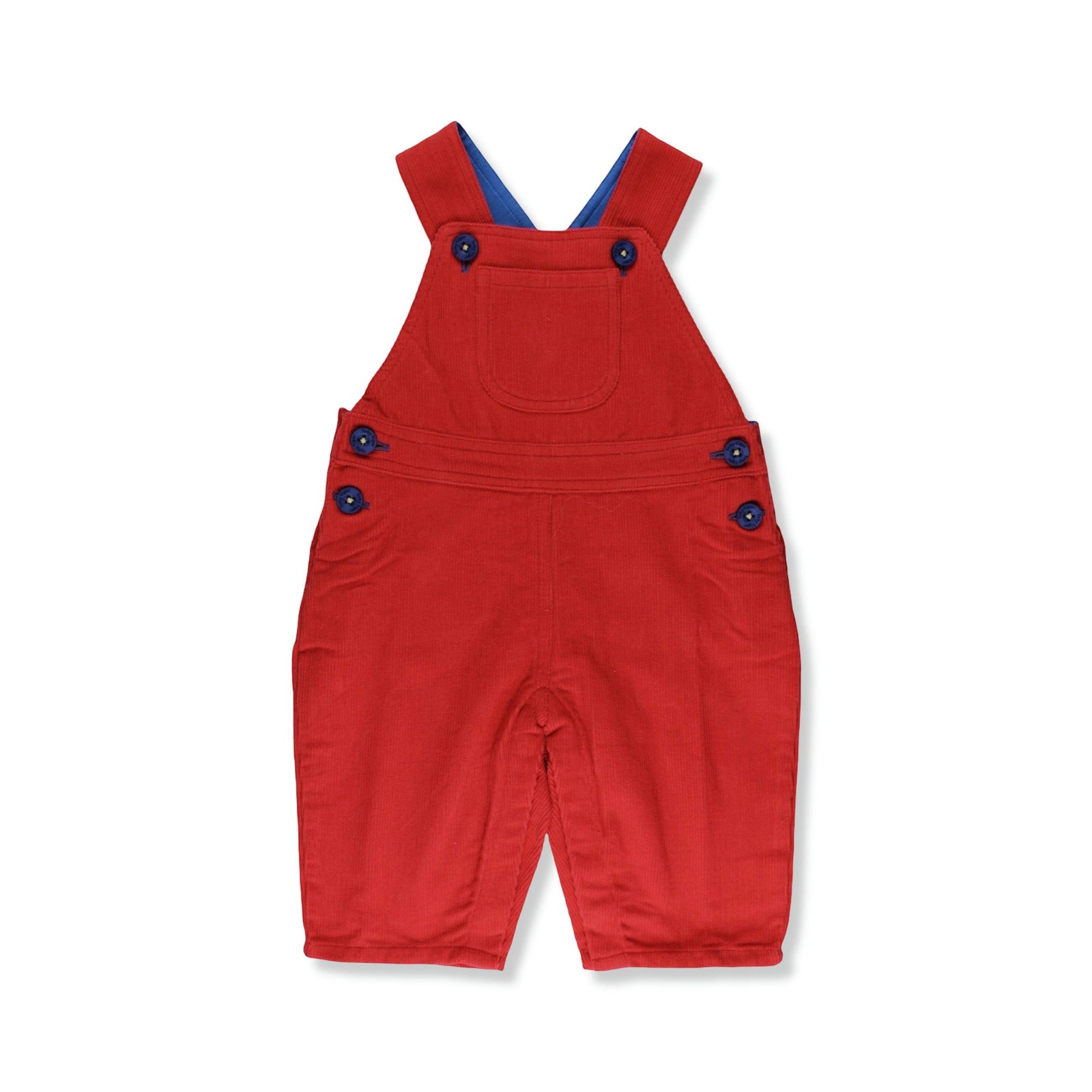 Organic Red Corduroy Dungarees-Toby Tiger-Modern Rascals