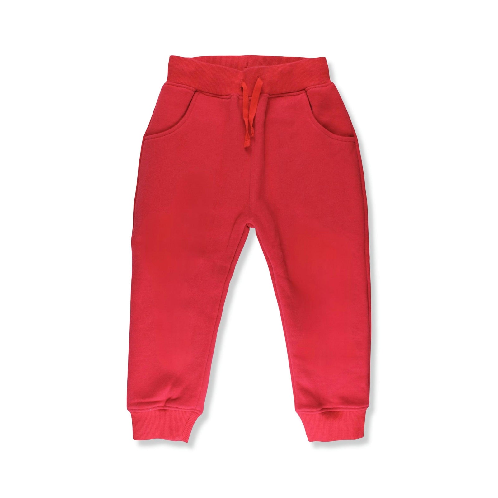 Organic Red Joggers-Toby Tiger-Modern Rascals