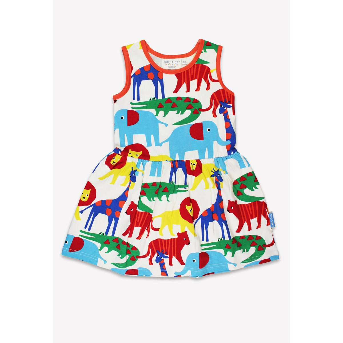 Organic Safari Print Summer Dress-Toby Tiger-Modern Rascals