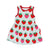 Organic Strawberry Print Sleeveless Summer Dress - 1 Left Size 3-4 years-Toby Tiger-Modern Rascals