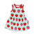 Organic Strawberry Print Sleeveless Summer Dress-Toby Tiger-Modern Rascals