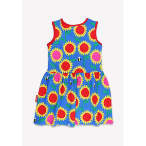 Organic Sunflower Bee Print Summer Dress-Toby Tiger-Modern Rascals