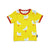 Organic Yellow Seagull Print Short Sleeve Shirt-Toby Tiger-Modern Rascals