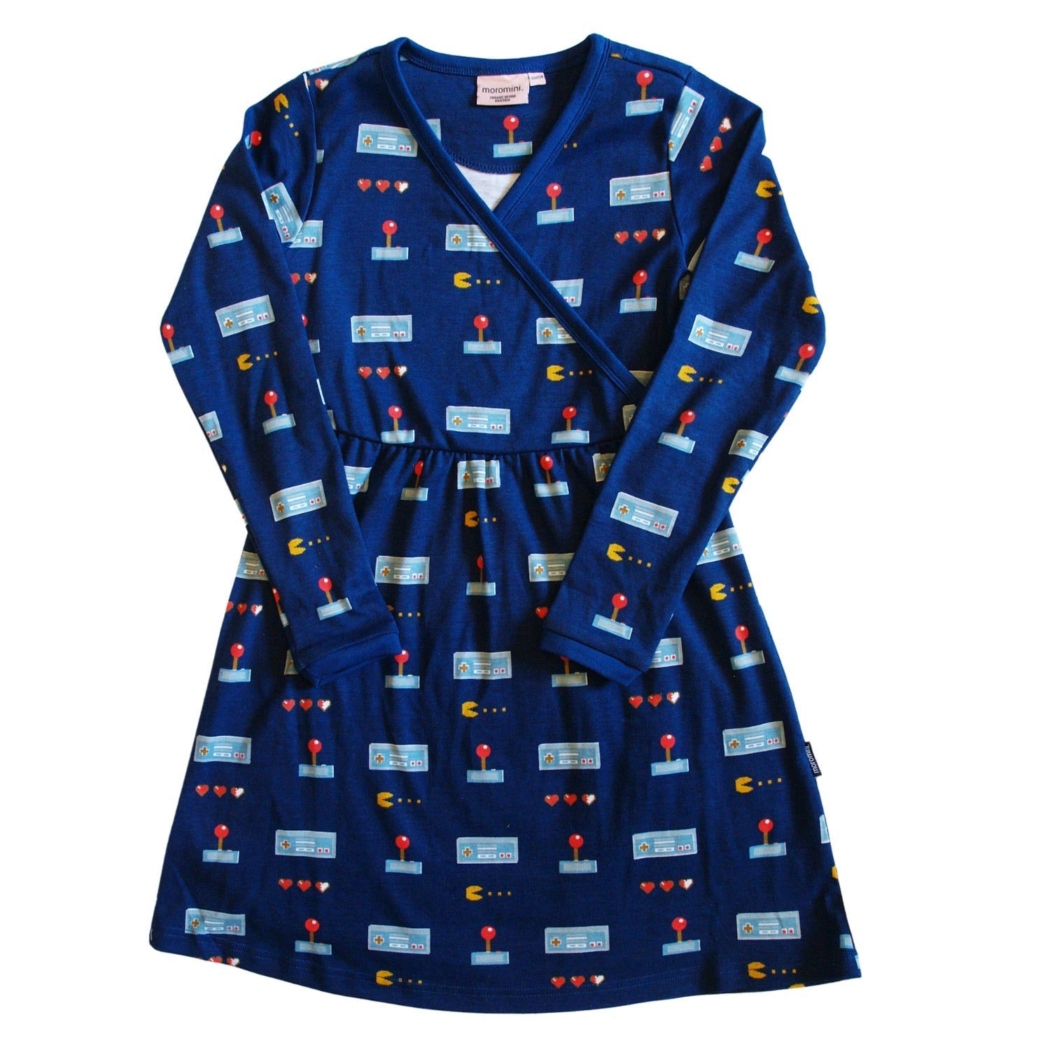 Original Gamer Wrap-Style Long Sleeve Dress - 2 Left Size 5-7 & 9-11 years-Moromini-Modern Rascals
