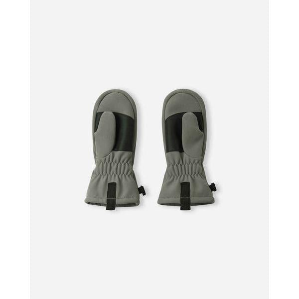 Osaten Softshell Rain Mittens with Lining - Greyish Green-Reima-Modern Rascals