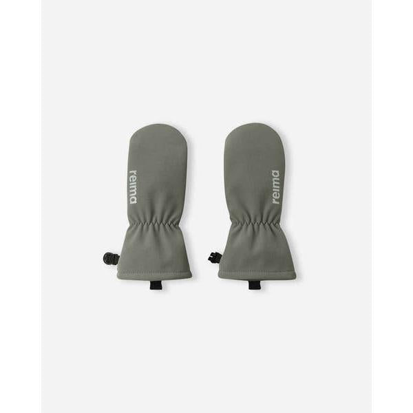Osaten Softshell Rain Mittens with Lining - Greyish Green-Reima-Modern Rascals