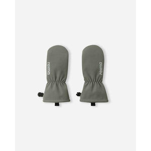 Osaten Softshell Rain Mittens with Lining - Greyish Green-Reima-Modern Rascals