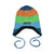 Ottawa Stripe Knit Hat with Lining and Strings - 1 Left Size 1-2 years-Villervalla-Modern Rascals