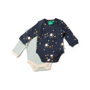 Over the Moon Organic Baby Onesie Set - 2 Pack-Little Green Radicals-Modern Rascals