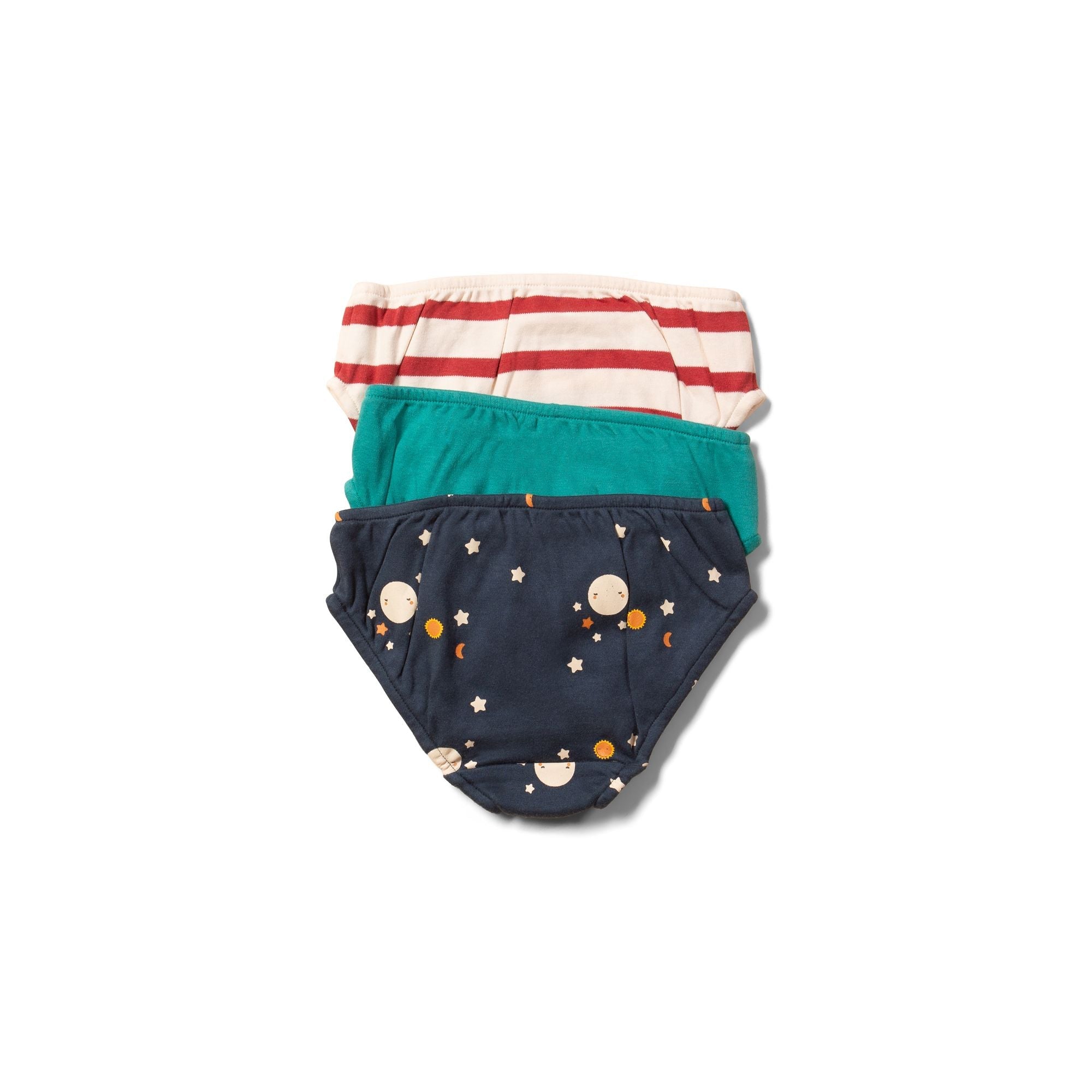 Over the Moon Organic Underwear Set - 3 Pack - 1 Left Size 5-6 years-Little Green Radicals-Modern Rascals