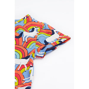 Over The Rainbow Spring Skater Dress - 1 Left Size 9-10 years-Frugi-Modern Rascals