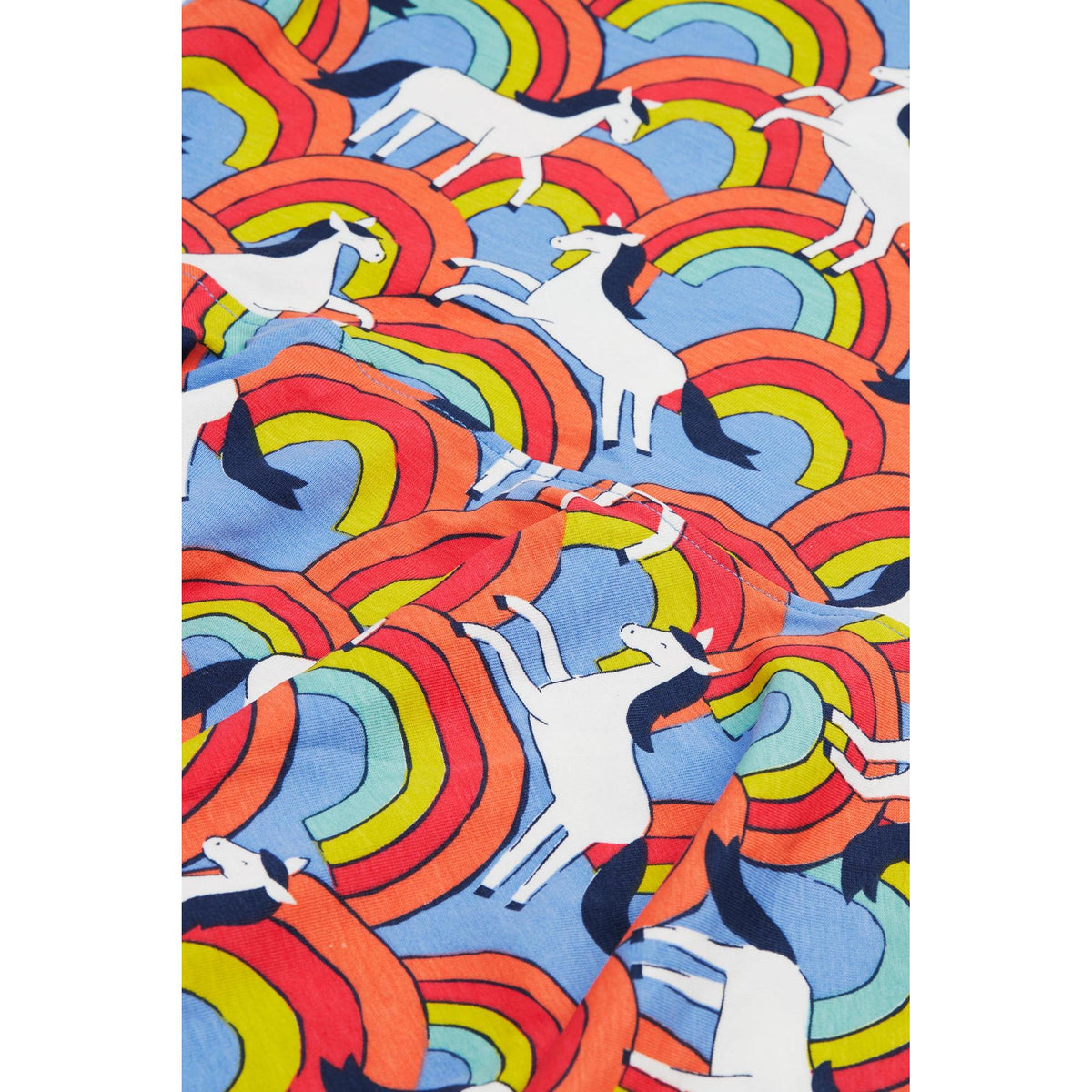 Over The Rainbow Spring Skater Dress - 2 Left Size 8-9 & 9-10 years-Frugi-Modern Rascals