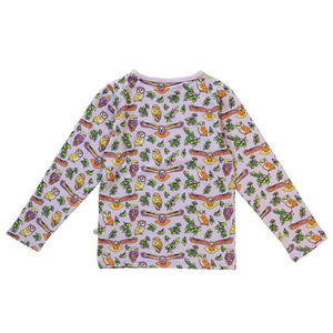 Owls Long Sleeve Shirt in Orchid Petal - 1 Left Size 3-4 years-Smafolk-Modern Rascals