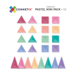 Pastel Mini Pack - 32 pieces-Connetix-Modern Rascals