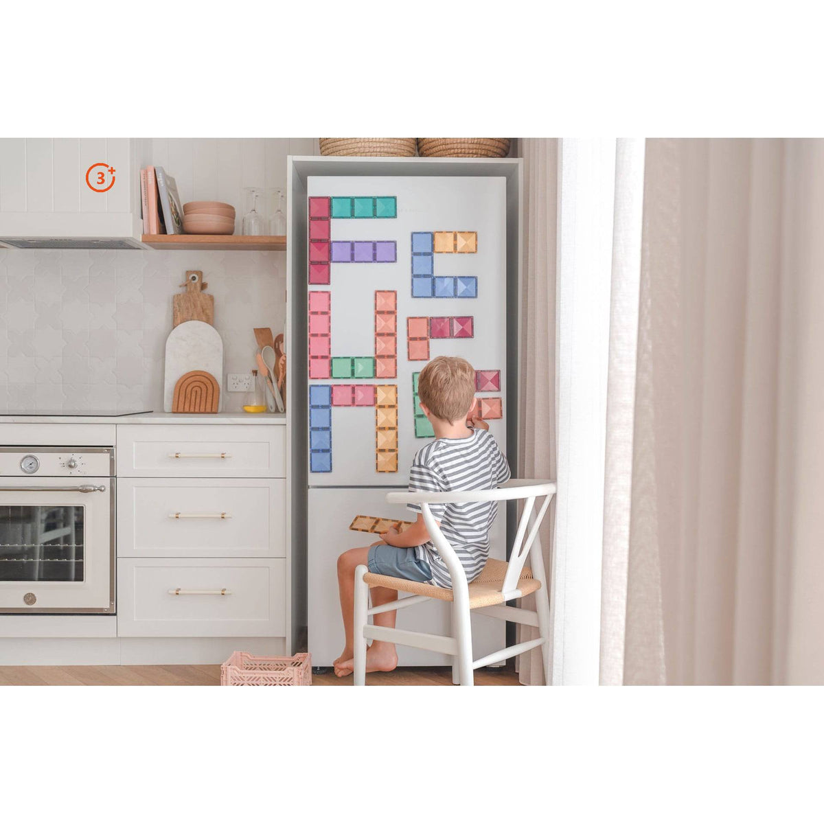 Pastel Rectangle Pack - 24 pieces-Connetix-Modern Rascals