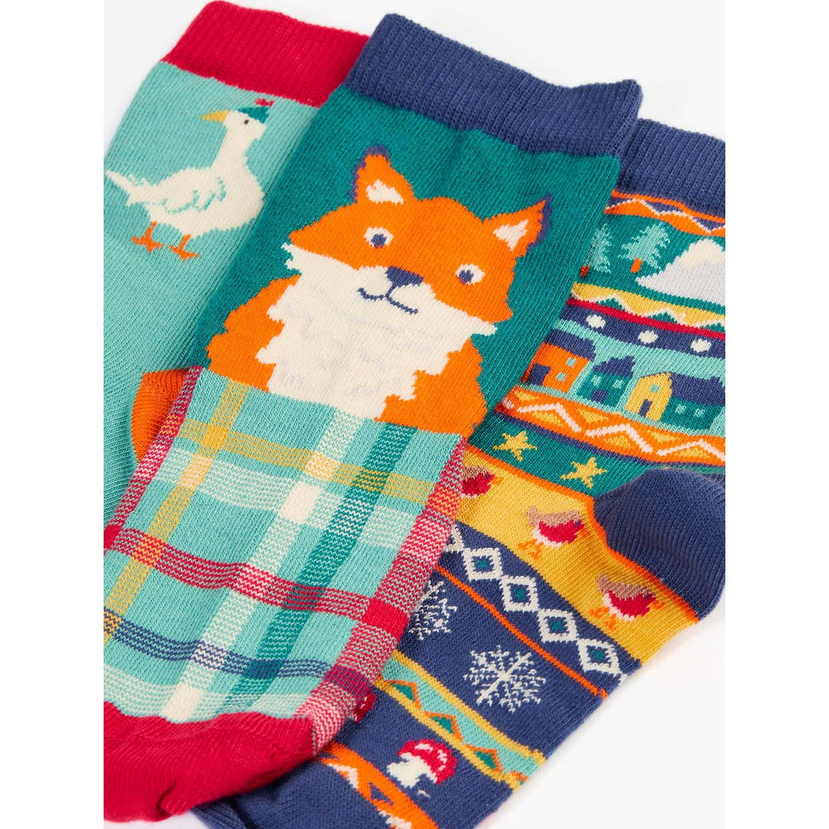 Paw-Ty Time Rock My Socks - 3 Pack-Frugi-Modern Rascals