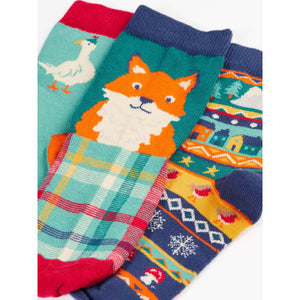 Paw-Ty Time Rock My Socks - 3 Pack-Frugi-Modern Rascals