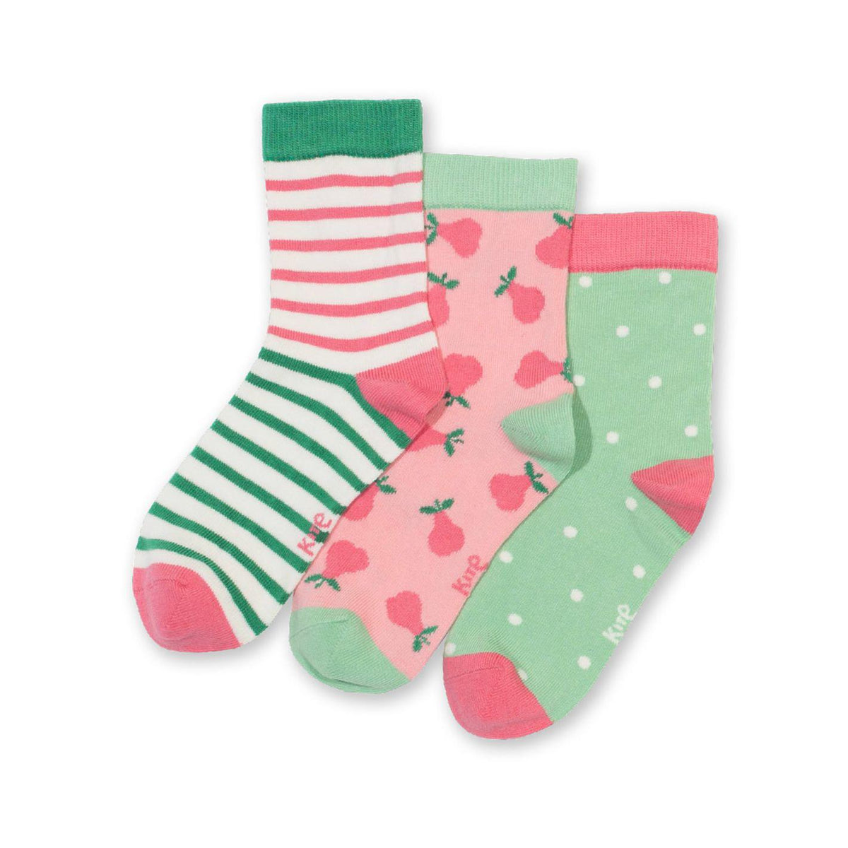 Pear-fect Socks - 3 Pack - 1 Left Size 2-4-Kite-Modern Rascals