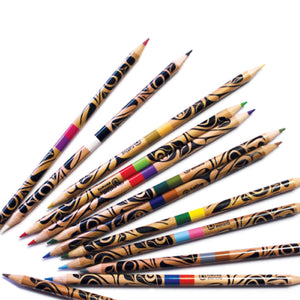 Pencil Crayons by Eagle by T.J. Sgwaayaans Young-Native Northwest-Modern Rascals
