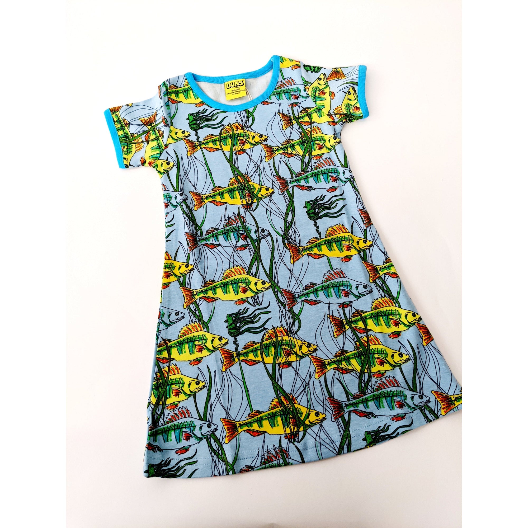 Perch Short Sleeve Dress - 1 Left Size 9-10 years-Duns Sweden-Modern Rascals