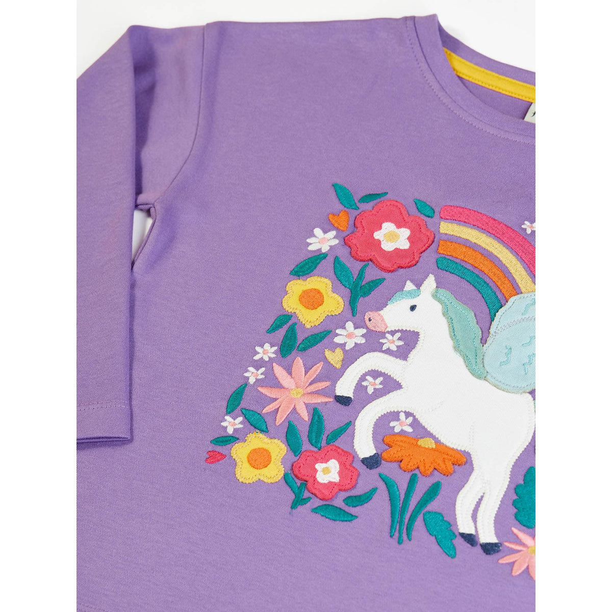 Periwinkle / Pegasus Bethany Applique Top-Frugi-Modern Rascals