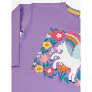 Periwinkle / Pegasus Bethany Applique Top-Frugi-Modern Rascals