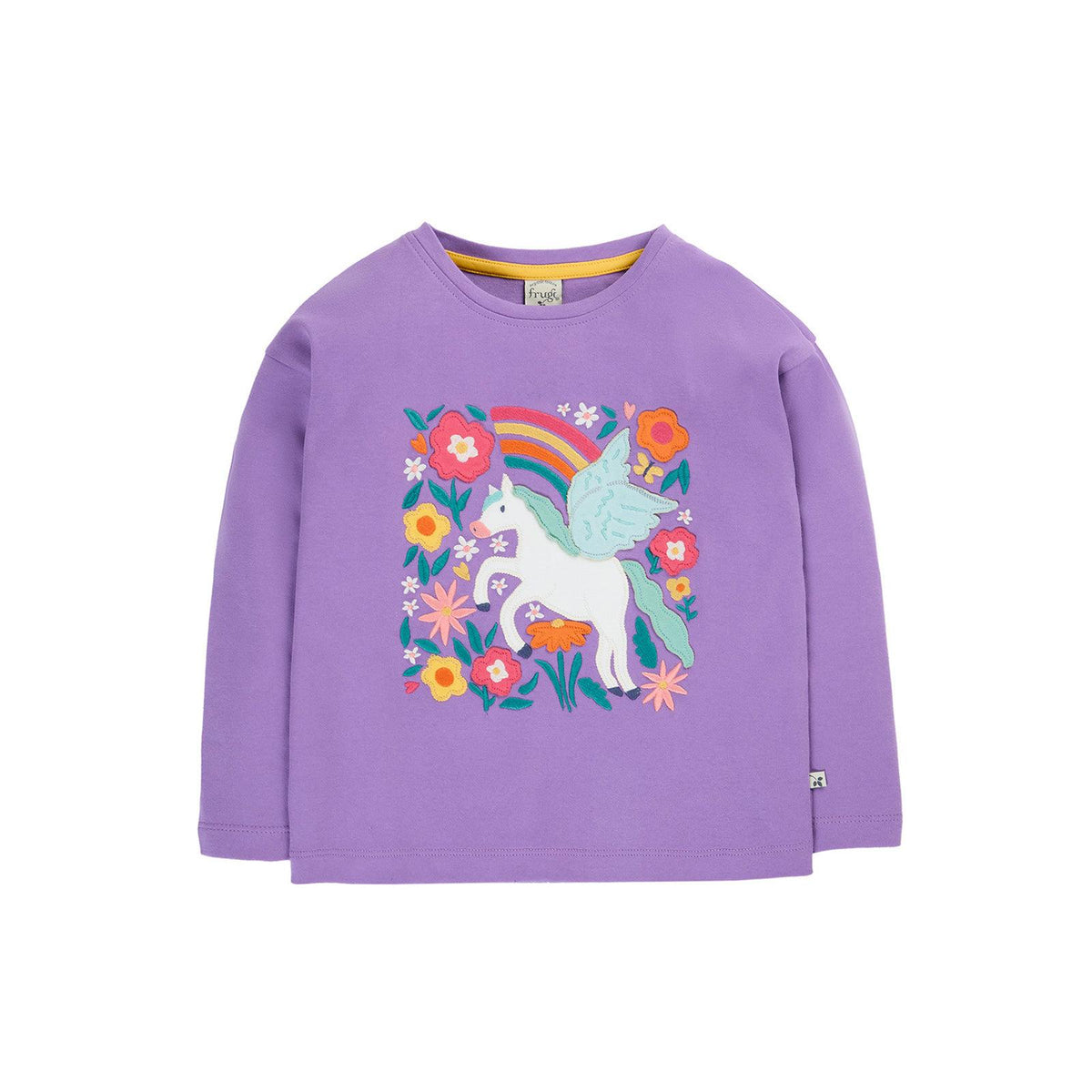 Periwinkle / Pegasus Bethany Applique Top-Frugi-Modern Rascals