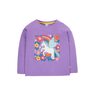 Periwinkle / Pegasus Bethany Applique Top-Frugi-Modern Rascals