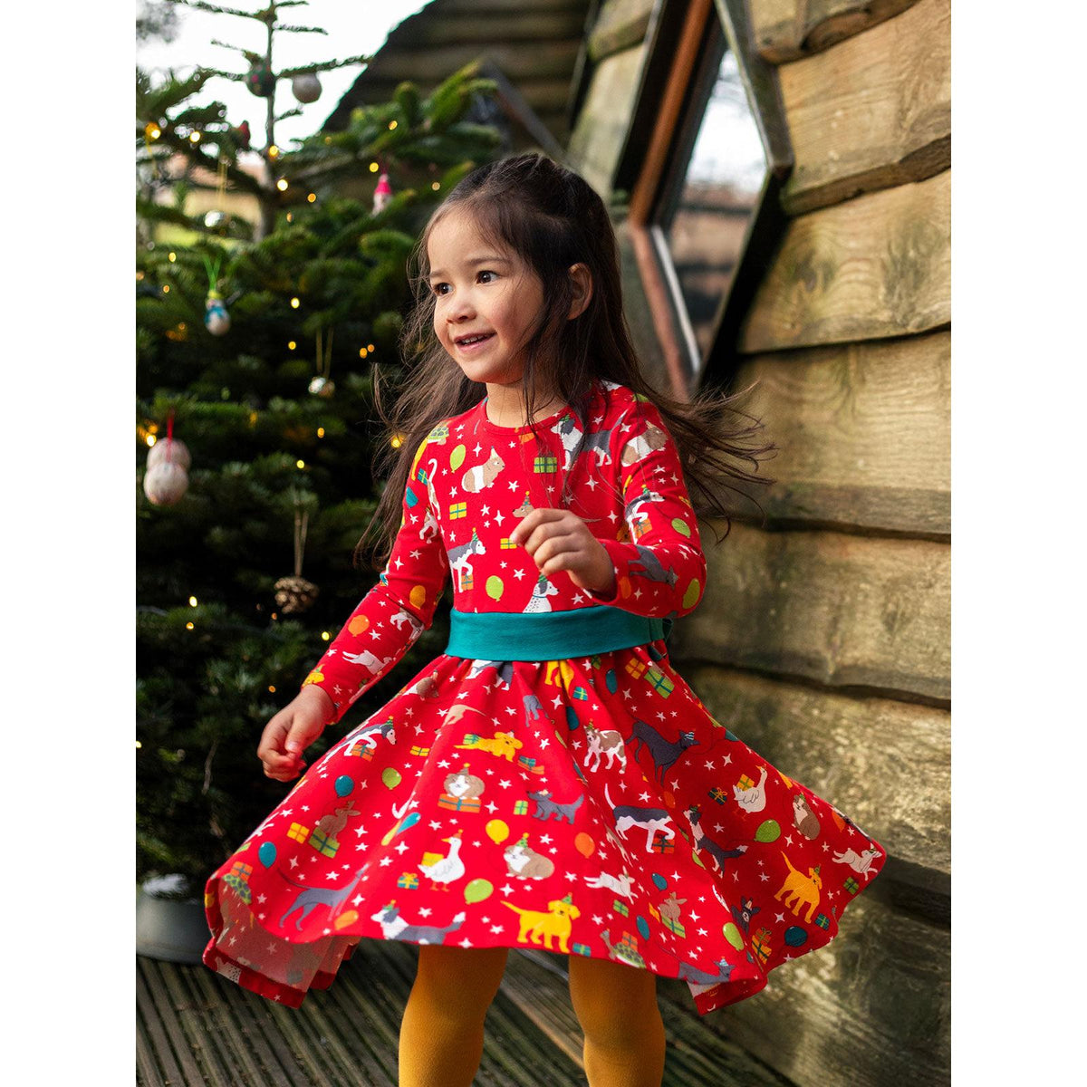 Pet Paw-Ty Party Skater Dress-Frugi-Modern Rascals