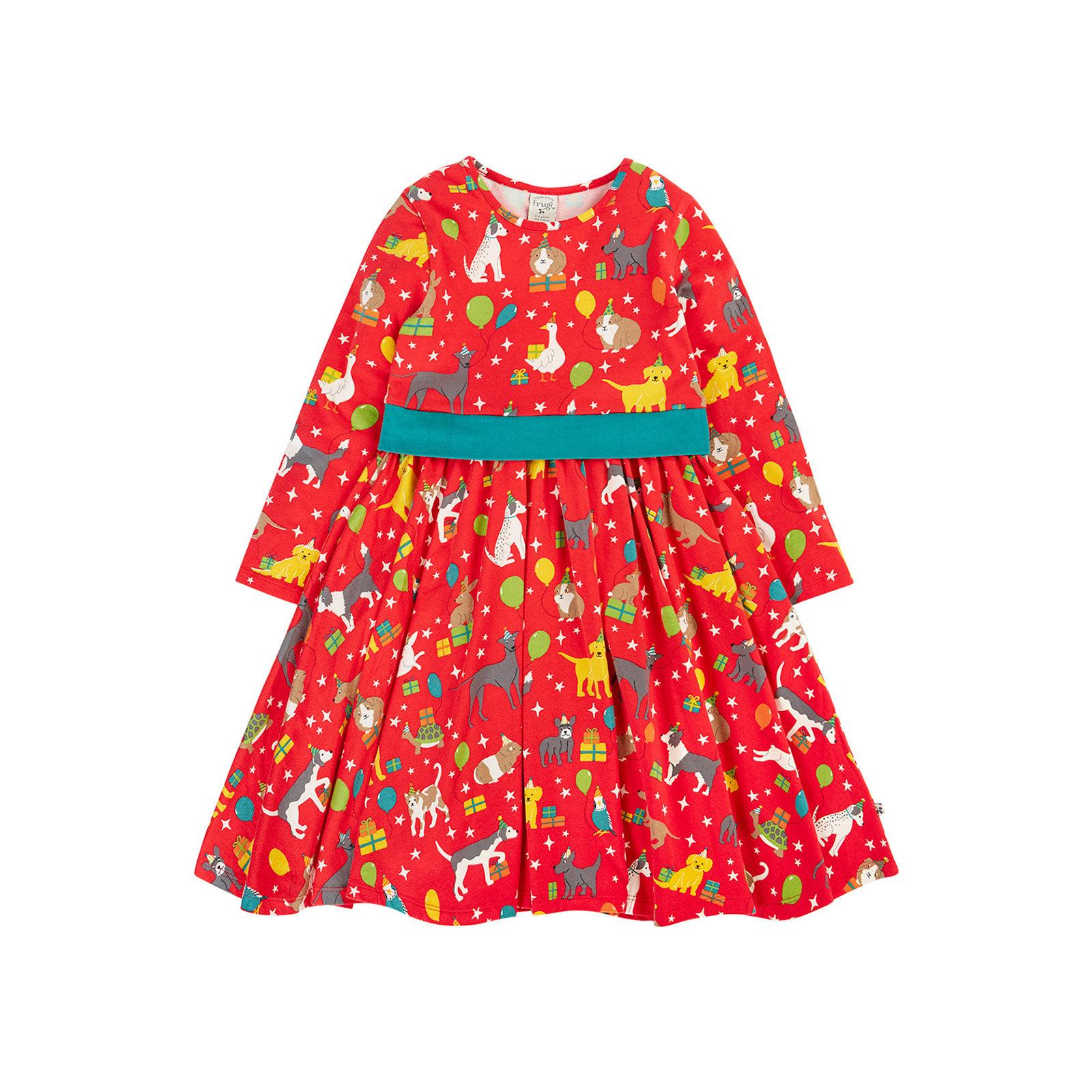 Pet Paw-Ty Party Skater Dress-Frugi-Modern Rascals