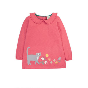 Petal / Cat Victoria Collared Tunic Top-Frugi-Modern Rascals