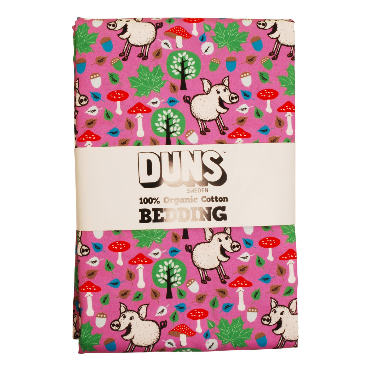 Pigs & Acorns Bedding in Violet Tulle - Duvet Cover & Pillow Case - 1 Left Size NZ Adult-Duns Sweden-Modern Rascals